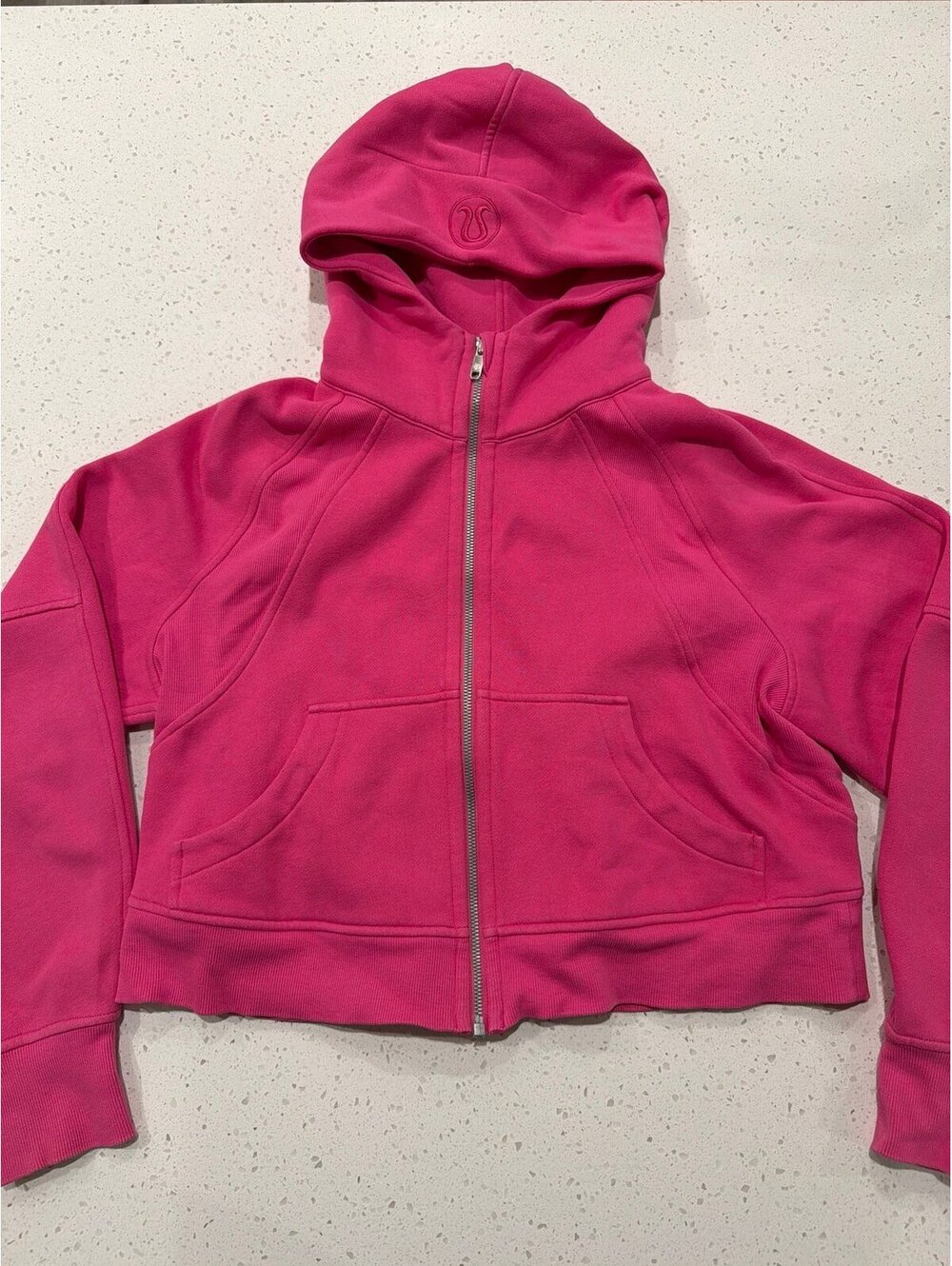 Lululemon Scuba Oversized Full-Zip Hoodie Sonic Pink XS/S